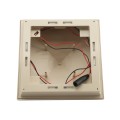 5" x 5" Haven Downward Low Voltage (Cool White LED) Lighted Vinyl Post Cap - Almond