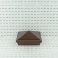 5" x 5" Haven Downward Low Voltage (Warm White LED) Lighted Vinyl Post Cap - Antique Copper