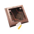 5" x 5" Haven Downward Low Voltage (Warm White LED) Lighted Vinyl Post Cap - Antique Copper