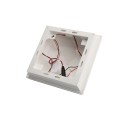 5" Sq. Haven Downward Low Voltage LED Lighted Vinyl Post Cap for Vinyl Fence and Railing (Cool White)
