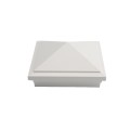 5" Sq. Haven Downward Low Voltage LED Lighted Vinyl Post Cap for Vinyl Fence and Railing (Cool White)