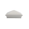 5" Sq. Haven Downward Low Voltage LED Lighted Vinyl Post Cap for Vinyl Fence and Railing (Cool White)