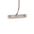 3K Low Voltage Under Rail LED Light 3" for Vinyl Fence and Railing (Warm White) Almond