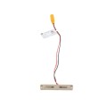 3K Low Voltage Under Rail LED Light 3" for Vinyl Fence and Railing (Warm White) Almond
