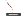 3K Low Voltage Under Rail LED Light 3" for Vinyl Fence and Railing (Warm White) Black