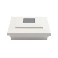 5" x 5" Cape May Solar Vinyl Post Cap with Accessory Connection - White