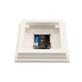 5" x 5" Cape May Solar Vinyl Post Cap with Accessory Connection - White