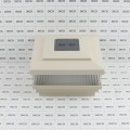 5" Sq. Cape May Solar Vinyl Post Cap with Accessory Connection for Vinyl Fence and Railing (Almond)