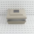 5" Sq. Cape May Scallop Lens Solar LED Lighted Vinyl Post Cap for Vinyl Fence and Railing (Khaki)