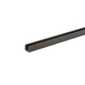96" Under Rail U-Channel Lighting for Vinyl Fence and Railing (Black)