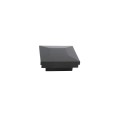 2" Sq. Ornamental Downward Low Voltage LED Lighted Vinyl Post Cap for Vinyl Fence and Railing (Warm White) Black