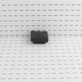 2" Sq. Ornamental Downward Low Voltage LED Lighted Vinyl Post Cap for Vinyl Fence and Railing (Warm White) Black