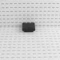 2" Sq. Ornamental Downward Low Voltage LED Lighted Vinyl Post Cap for Vinyl Fence and Railing (Cool White) Black