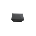 2" Sq. Ornamental Downward Low Voltage LED Lighted Vinyl Post Cap for Vinyl Fence and Railing (Cool White) Black