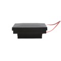 2" Sq. Ornamental Downward Low Voltage LED Lighted Post Cap - 1744TB-5K - Textured Black
