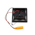 2" Sq. Ornamental Downward Low Voltage LED Lighted Post Cap - 1744B-3K - Black 