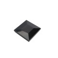 2 1/2" Sq. Ornamental Downward Low Voltage LED Lighted Vinyl Post Cap for Vinyl Fence and Railing (Warm White) Black