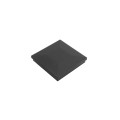 2 1/2" Sq. Ornamental Downward Low Voltage LED Lighted Vinyl Post Cap for Vinyl Fence and Railing (Warm White) Textured Black