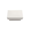 LMT 2.5" Sq. Ornamental Downward Low Voltage Light Post Cap (Textured White)