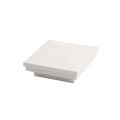LMT 2.5" Sq. Ornamental Downward Low Voltage Light Post Cap (Textured White)