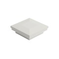 2 1/2" Sq. Ornamental Downward Low Voltage LED Lighted Vinyl Post Cap for Vinyl Fence and Railing (Cool White)