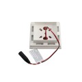 2 1/2" Sq. Ornamental Downward Low Voltage LED Lighted Vinyl Post Cap for Vinyl Fence and Railing (Cool White)