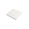 3" Sq. Ornamental Downward Low Voltage LED Lighted Vinyl Post Cap for Vinyl Fence and Railing (Warm White) White