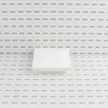 3 1/2" Sq. Ornamental Downward Low Voltage LED Lighted Vinyl Post Cap for Vinyl Fence and Railing (Warm White) White
