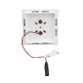 3 1/2" Sq. Ornamental Downward Low Voltage LED Lighted Post Cap - 1747W-5K - White