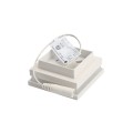 2" x 2" Ornamental Low Voltage (Cool White LED) Light Post Cap - Textured White