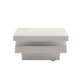 2" x 2" Ornamental Low Voltage (Cool White LED) Light Post Cap - Textured White
