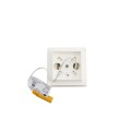 2” Sq. Ornamental Low Voltage Post Cap - 1748W - White