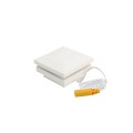 2” Sq. Ornamental Low Voltage Post Cap - 1748W - White