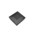 2 1/2" Sq. Ornamental Low Voltage LED Lighted Vinyl Post Cap for Vinyl Fence and Railing (Cool White) Black
