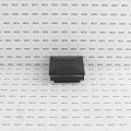 2 1/2" Sq. Ornamental Low Voltage LED Lighted Vinyl Post Cap for Vinyl Fence and Railing (Cool White) Black