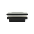2.5" Sq. Ornamental Low Voltage Post Cap with Color-Changing LED Lighting - Black