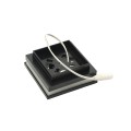 2.5" Sq. Ornamental Low Voltage Post Cap with Color-Changing LED Lighting - Black