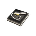 3.5" Sq. Ornamental Low Voltage Post Cap with RGB Lighting & 2 Way Splitter | Black
