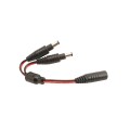 3.5" Sq. Ornamental Low Voltage Post Cap with RGB Lighting & 2 Way Splitter | Black