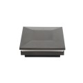 3.5" Sq. Ornamental Low Voltage Post Cap with RGB Lighting & 2 Way Splitter | Black
