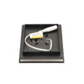 3.5" Sq. Ornamental Low Voltage Post Cap with RGB Lighting & 2 Way Splitter | Black
