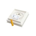 3.5" (3 1/2" x 3 1/2") Ornamental Low Voltage (Warm White LED) Lighted Vinyl Post Cap - White