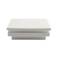 3.5" (3 1/2" x 3 1/2") Ornamental Low Voltage (Warm White LED) Lighted Vinyl Post Cap - White