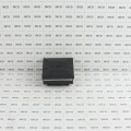 2" Sq. Ornamental Low Voltage LED Lighted Combo Vinyl Post Cap for Vinyl Fence and Railing (Cool White) Black 