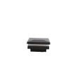 2" Sq. Ornamental Low Voltage LED Lighted Combo Vinyl Post Cap for Vinyl Fence and Railing (Cool White) Black 
