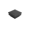 2? Sq. Ornamental Low Voltage LED Lighted Combo Vinyl Post Cap for Vinyl Fence and Railing (Warm White) Textured Black
