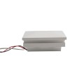 3" Sq. Ornamental Low Voltage LED Lighted Combo Vinyl Post Cap for Vinyl Fence and Railing (Cool White) White