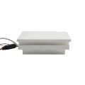 3 1/2" Sq. Ornamental Low Voltage LED Lighted Combo Vinyl Post Cap for Vinyl Fence and Railing (Cool White)
