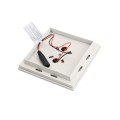 LMT 4" Sq. Ornamental Downward Low Voltage Light Post Cap (Textured White)