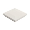 LMT 4" Sq. Ornamental Downward Low Voltage Light Post Cap (Textured White)
